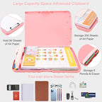 SFLHHDM Clipboard with Pen Holder, Legal Size Nursing Clipboards with Storage, Plastic Clip Boards for Writing, Lightweight Cute Clipboard Storage with Low Profile Clip for Work, Office