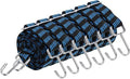 uxcell 6Pcs Adjustable Bungee Cords with Hooks, 79 Inch Flat Heavy Duty Elasticity Straps Rubber Bungee Cords with Buckle for Outdoor, Camping, Tarp, Bike Rack, Luggage, Black Blue