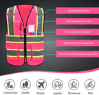 AYKRM Custom Logo Personalised Printed High Visibility Reflective 2 two tone work construction Safety Vest