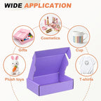 PATIKIL 6 x 4 x 1.6 Inch Shipping Boxes, 30 Pack Color Corrugated Cardboard Box Cute Carton Boxes Literature Mailer for Mailing Packaging Small Business Gift Storage, Purple