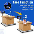 Shipping Scale, 660 lb / 1 oz High Accuracy Digital Scale for Packages with Hold, Tare Function, Postal Scale for Small Business, Luggage, Home Use (Battery & Charging Cable Include)