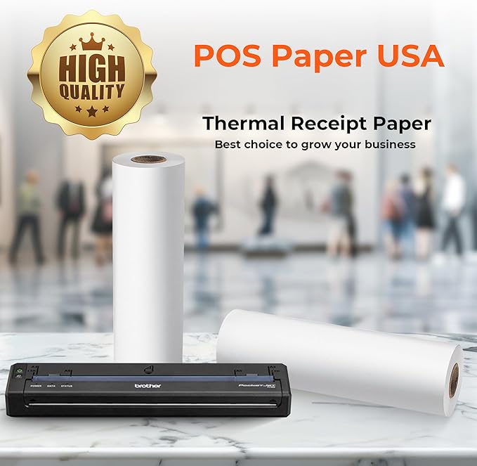 8 1/2" x 98' Thermal Fax Paper (6 Rolls/Case) - BPA Free