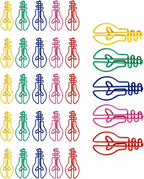 30Pieces Small Paperclips Light Bulb Paper Clip Metal Bookmarks Office Supplies for Binding Hanging File Document Metal Paper