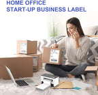 RyhamPaper 4" x 6" Direct Thermal Fanfold Labels - White, 1000 Labels