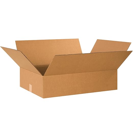 TAPE LOGIC 24x18x6 Flat Corrugated Boxes, Flat, 24L x 18W x 6H, Pack of 20 | Shipping, Packaging, Moving, Storage Box for Home or Business, Strong Wholesale Bulk Boxes