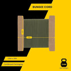 Bungee Cord Elastic Shock Cord 1/8" x 25' Bungee Rope for DIY, Tie Downs, Kayak and Outdoor - Army Green