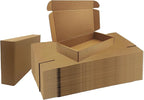 12x6x2 inches Shipping Boxes Bulk 25 Pack Brown, Corrugated Cardboard Box, Mailer Boxes for E-commerce Packaging and Holidays Gift, Small Giving Boxes for Wrapping Mailing Present