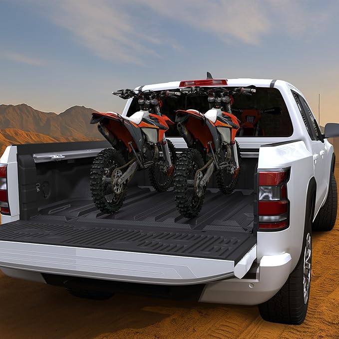 Truck Bed Mat for Nissan Frontier 2022-2026, All Weather Truck Bed Liner for 2026 2025 Nissan Frontier Accessories, 5FT TPE Cargo Liner Truck Mat