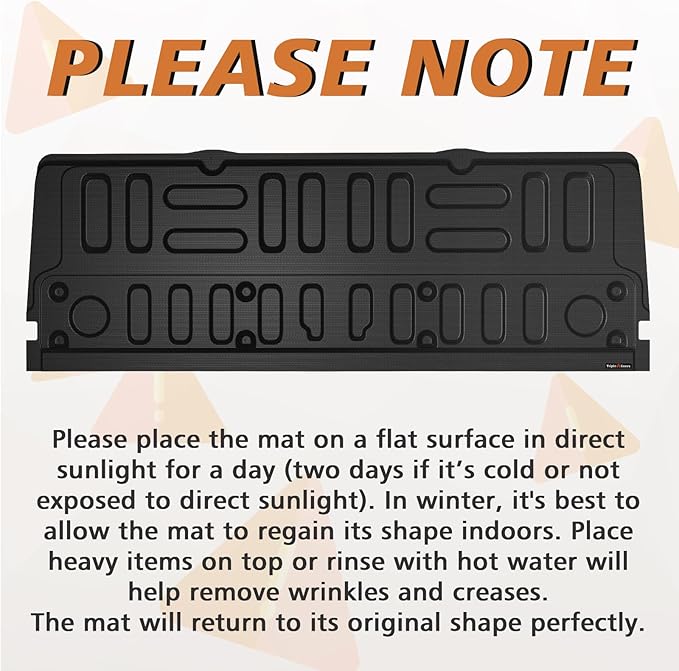TripleAliners Tailgate Mat Compatible with Ford Super Duty F250/F350/F450 2017-2022 Accessories Truck Tailgate Liner Bed Cover All-Weather Protector Cargo Cover Custom Fit for 2017-2022 F250/F350/F450
