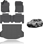 KELCSEECS® Floor Mats & Cargo Liner for 2013-2018 Toyota Rav4(Not for Hybrid or Prime),All Weather Protection TPE Floor Liners Front& Rear Row Full Set Accessories Black