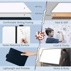 8.4" x 6" Portable White Board Dry Erase Notebook, PU Leather Shell Double Sided Folding Whiteboards with 3 Pens, Small Travel Dry Erase Board for Study, Meeting, Planning,doodling,Gift for Child
