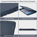 SFLHHDM Storage Clipboard with Pen Holder, High Capacity Clipboards for Classroom, Clip Boards 8.5x11 with Storage, Low-Profile Clip, Lightweight Plastic Clipboard for Kids, Lawers, Office Workers