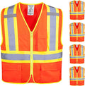 KAYGO Safety Vest with Pockets - High Visibility Reflective Vest ANSI Class 2 Construction Vest