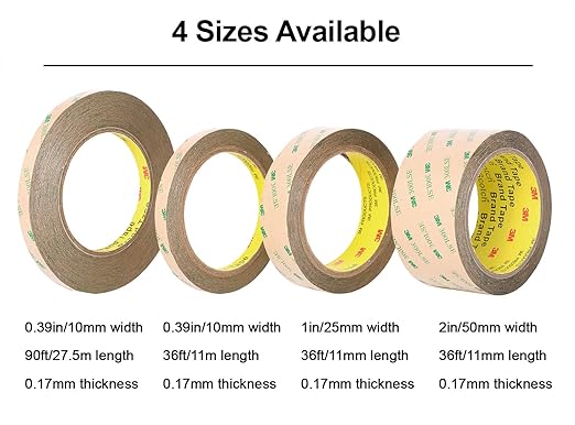 300LSE Double Side Tape Heavy Duty 90ft, Clear Mounting Tape Removable for Scrapbook,Transparent Sticky Tape Picture Hanging Strips, Adhesive Tape for LED Poster Art Craft