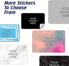 Custom Vinyl Stickers - Upload Your own Image, Text, Design, Logo - Personalized Logo Labels for Handmade, Packaging, Bottle, Jars, Candle, Brand Stickers (Black, 5x3) 5-1000