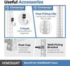 HOMEDANT 5 Tier Laminated White Boltless Metal Shelving Unit Adjustable Garage Storage Utility Rack Heavy Duty Shelves Organization Multipurpose Shelf Warehouse Pantry 28" W x 12.3" D x 59.5" H 3Pack