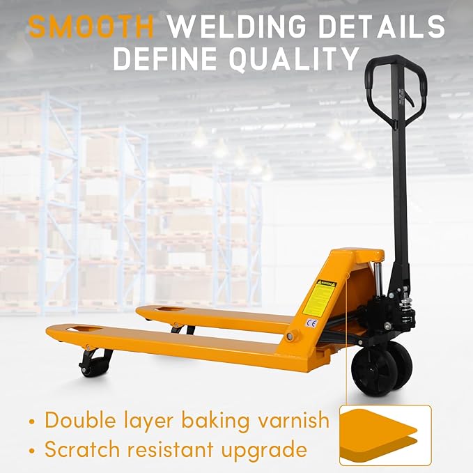 APOLLOLIFT Pallet Jack, 5500-Lbs Capacity Pallet Truck Standard Duty Manual Pallet Trucks Pallet Jack 48" Lx27 W Fork Size for Warehouse, Factory