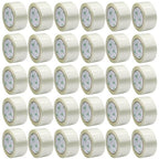 BOMEI PACK Fiber Reinforced Packing Tape, 30Rolls Mono Filament Tape 2 inch x 35yds x 5.5Mil, for Packing and Strapping