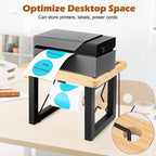 Shipping Label Holder for Thermal Printer, AHIER Wooden Thermal Label Holder for Rolls and Fanfold Labels, Desktop Printer Accessory for Home, Office, Small Business