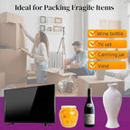 Large Bubble Cushion Wrap for Packing Fragile Items Inflatable Air Pillows for Shipping, Heavy Duty Reusable Eco-Friendly Packing Materials Moving Supplies for Bottles, TV, 11.8" x 131'