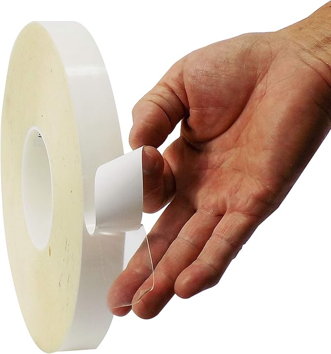 WOD DCATUHB10 Ultra High Bond Double Sided Mounting Tape – Clear Acrylic Adhesive, Weatherproof & Industrial Strength – 1” x 60 Yards for Glass, Metal, Outdoor & Indoor Use