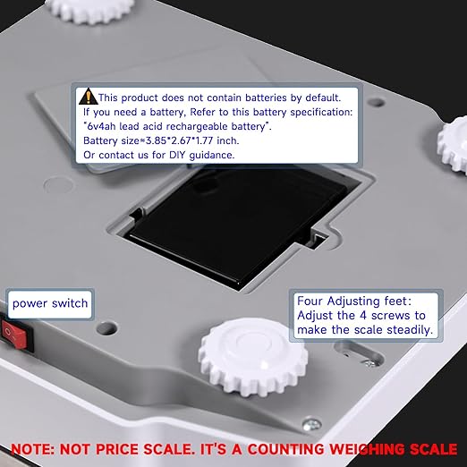 Counting Scale 30kg/66lb x 0.5g Digital Bench Scale for Parts and Coins kg/g/lb/oz Electronic Gram Scale Large Range Lab Industrial Inventory Piece Counting Balance Scales