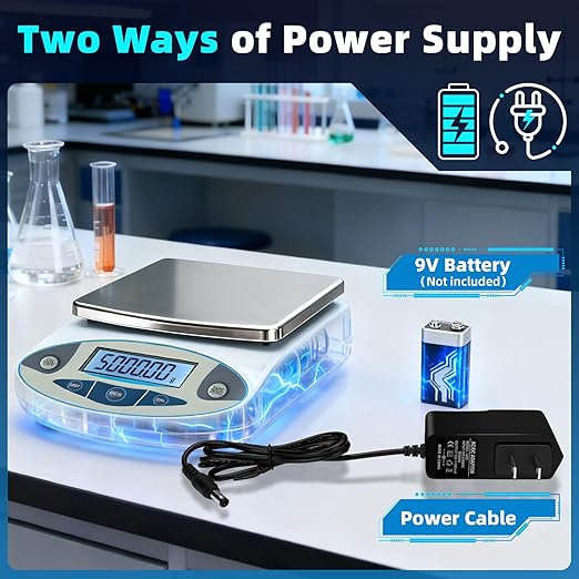 Lab Scale 5000g x 0.01g,13 Unit 0.01g Accuracy High Precision Digital Analytical Balance, Electronic Laboratory Precision Gram Scale Digital Kitchen/Jewelry/Scientific Scale
