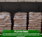 Farm Plastic Supply - Pallet Cover Bags 50 Pack - 3 Mil Clear (55" x 53" x 75") - Heavy Duty Construction Grade Strength Pallet Bags, Polyethylene Pallet Bags, Outdoor Protection, and Pallet Storage