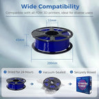 FLASHFORGE ABS Pro Filament 1.75mm Blue, 3D Printer Filament 1kg (2.2lbs) Spool-Dimensional Accuracy +/- 0.02mm, Hot Deformation Below 90℃, Great for Printing Heat-Resistant Functional Parts