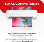 5MIL Thermal Laminating Sheets (100 Count) 5.3x7.2 inch, Photo Size Dry-Erase Friendly Laminating Pouches, Compatible with Laminators, Crystal Clear Laminated Finish