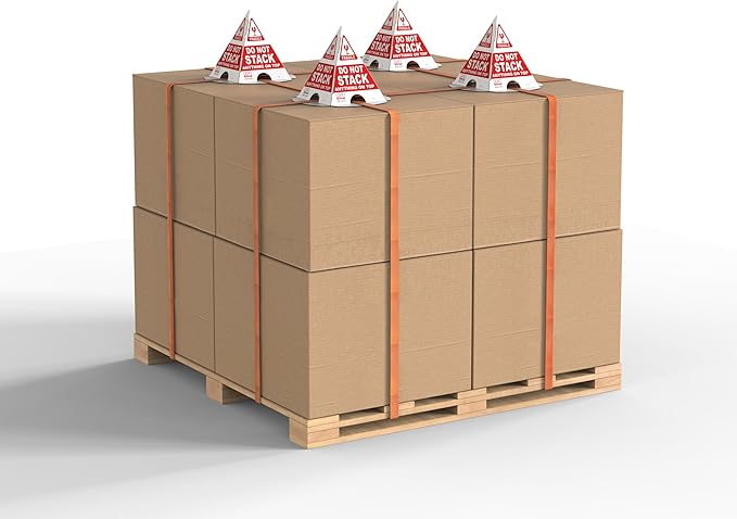 Brimar - 8.5" × 8.5" × 10″ - Do Not Stack Cone (Set of 50 cones) - 3.55mm Corrugated Cardboard- Durable Construction - Highly Visible Design
