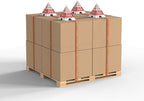 Brimar - 8.5" × 8.5" × 10″ - Do Not Stack Cone (Set of 50 cones) - 3.55mm Corrugated Cardboard- Durable Construction - Highly Visible Design