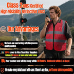 BeautyWill 10/20 Pack Custom Logo Safety Vest,Bulk High Visibility Class 2 Reflective Work Vests
