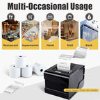Azure Zone, Thermal Paper 2-1/4 X 230ft 100 Rolls, Fits Most POS Machines and Cash Registers, Great for Business Sales