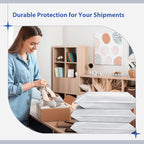 Fuxury 500 Pack 17.7x22" White Large Poly Mailers Bulk,Waterproof Mailing Envelopes for Clothing,XL Strong Adhesive Self Seal Poly Shipping Bags for Postage Return Books Small Business