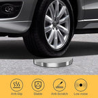 kaiyomi 6Pcs Stanchions with Red Velvet Ropes Set, 5 Feet Velvet Ropes and Posts Poles for Red Carpet Party Decoration and 360° Photo Booth (Silver)