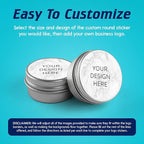 100 Custom Vinyl Stickers - Upload Your own Image, Text, Design, Logo - Personalized Logo Labels for Handmade, Packaging, Bottle, Jars, Candle, Brand Stickers (Silver Marble, 6x6)