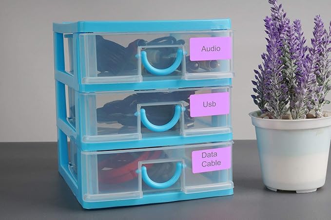 Royal Green Stickers Rectangular Labels in Purple (40mm x 19mm) 1.57 inch x 0.75 inch - 2000 Pack