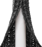 ZhiYo 20ft - 1/4 inch Cable Sleeve, Cord Wrap Wire Protector Tubing for Pets, PC Cable Wrap, Computer Cable Management Sleeve - Black