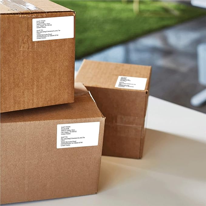 Compatible Direct Thermal Labels Replacement for Dymo 30323 (2-1/8" x 4") 12 Rolls Shipping Labels - Use with Labelwriter 450, 450 Turbo, 4XL Printers