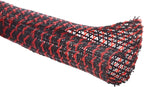 Alex Tech 10ft - 3/8 inch Cord Protector Wire Loom Tubing Cable Sleeve Split Sleeving For USB Cable Power Cord Audio Video Cable – Protect Cat From Chewing Cords - Blackred