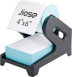 Jiose 4x6 Label Holder - Thermal Label Holder for Rolls and Fan-Fold Labels - Work with Desktop Label Printer (Black)