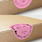 3 X 3 Inch Round Thermal Labels Circle Color Coding Labels Printable Waterproof 500PCS Round Stickers Adhesive Writable for Office, Home, Garage, DIY Sticker, Barcodes, Name Tag, Pink