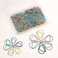 Multicolor Paperclips Metal Paper Clips Colored Paper Clamp Note Clips for School Office Wedding (100 Pieces)