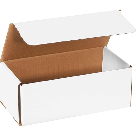 Box USA BMLR6 10"L x 4 7/8"W x 3 3/4"H, White (Pack of 50)