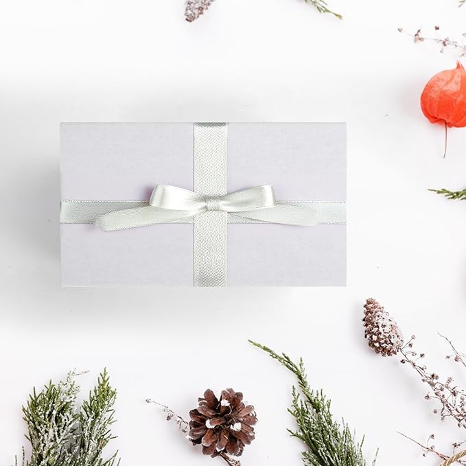 25 Packs Small Shipping Boxes 7x4x4 Inches, White Corrugated Cardboard Box for Shipping, Packing, Business, DIY