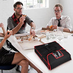 Pizza Bags for Delivery 18" X 18" X 5" - Moisture-Free, Professional Thermal Pizza Warmer, Heavy-Duty Food Carrier, Suitable for Restaurants,Picnic Uber Eats & Door Dash, Black