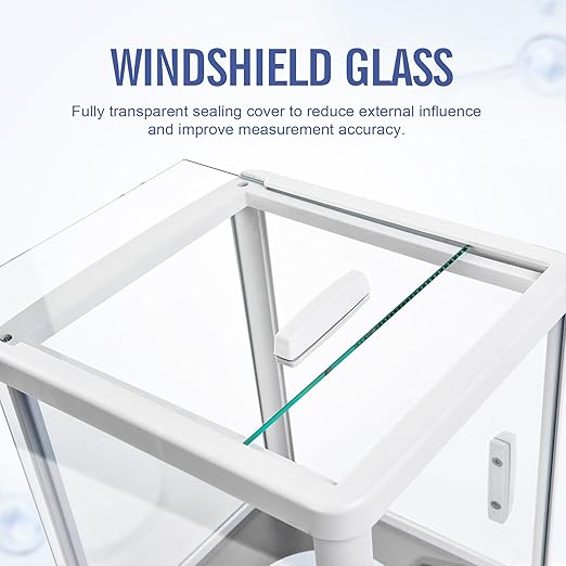 Analytical Balance 500g×0.001g Lab Scale 0.001g Accuracy High Precision Laboratory Scale with Windshield RS232 Interface Laboratory Balance (500g,1mg)