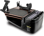 AutoExec AE-GMCD-PI-PS-PM-TAB-21M GripMaster Car Desk for Your Vehicle Workstation and Mobile Office, Mahogany with 400 watt Power Inverter, Printer Stand, Phone Mount and Tablet Mount
