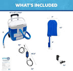 Polar Active Ice 3.0 Cold Therapy Ice Machine System with Programmable Timer, Hand and Wrist Compression Pad, Lightweight 16 Quart Cooler, Quiet Pump, Strong Cryotherapy Pain Relief and Treatment